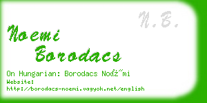 noemi borodacs business card